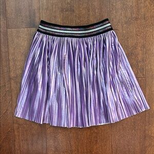Truly Me Girl’s Shimmering Purple Pleated Mini  Skirt, Size 6